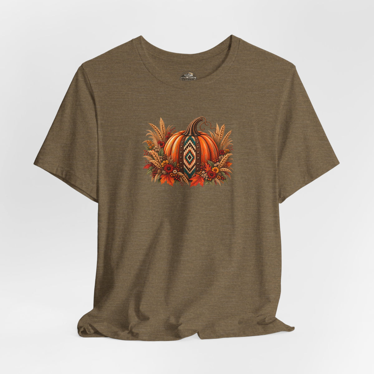 Fall Pumpkin & Sunflower Tee — Autumn Harvest Graphic T-Shirt