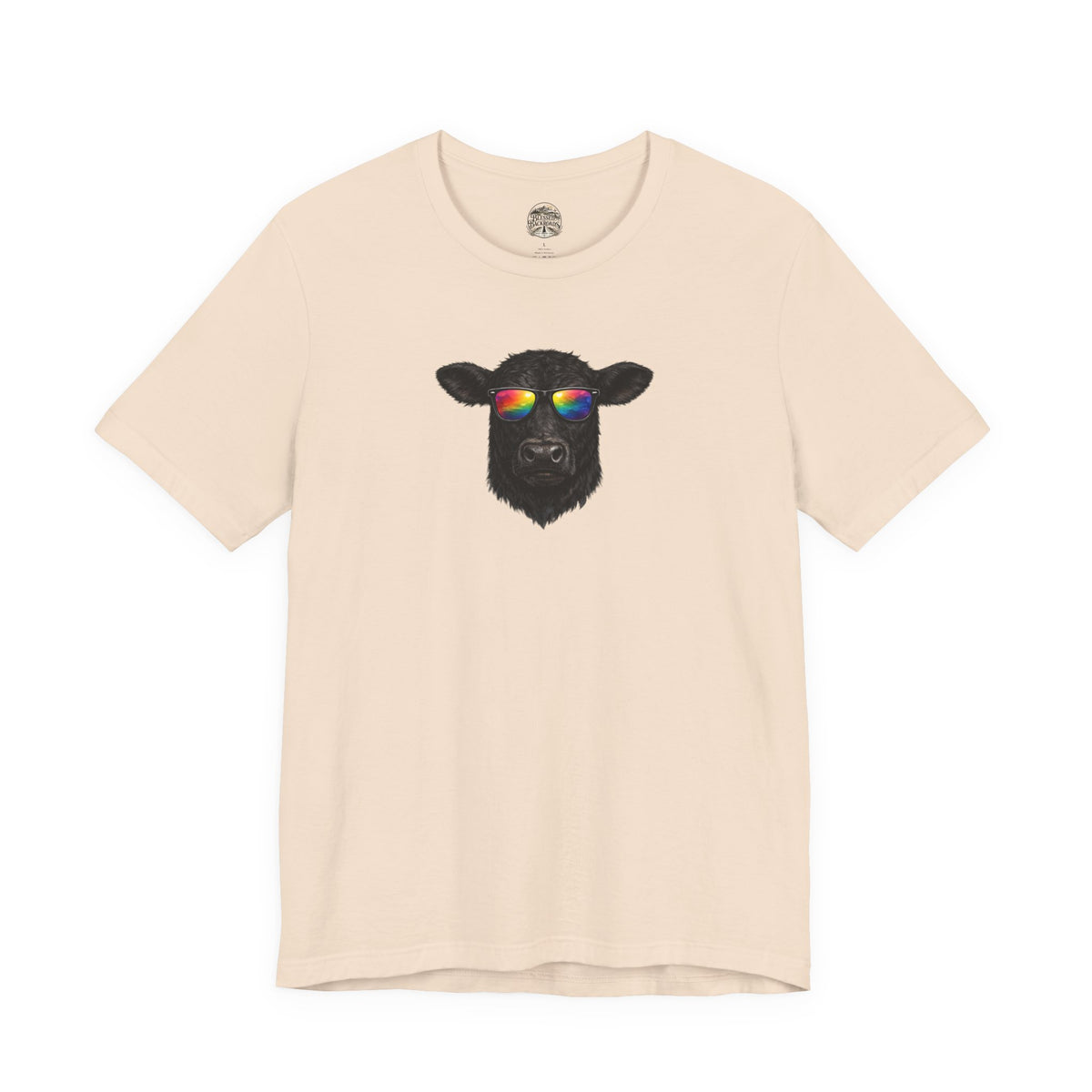 Black Cow With Sunglasses