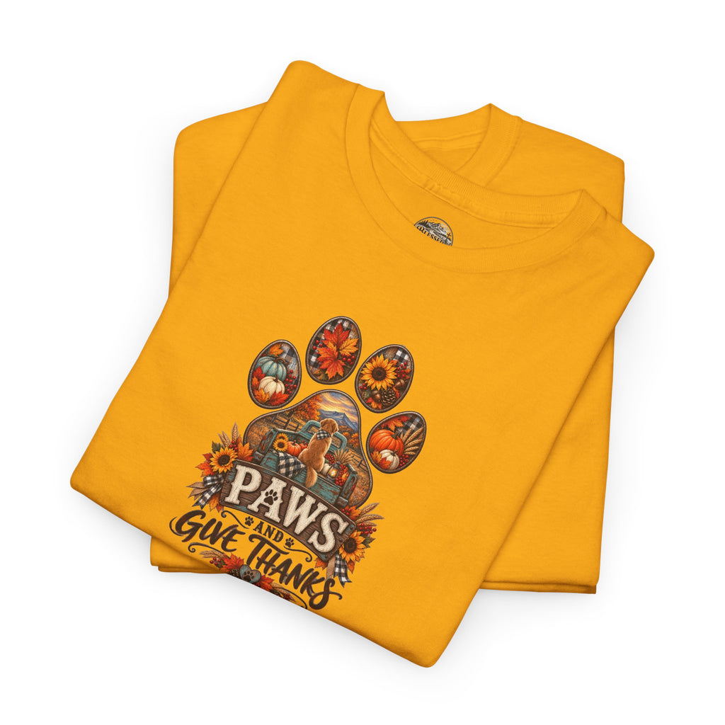 Thankful Paws Thanksgiving T‑Shirt