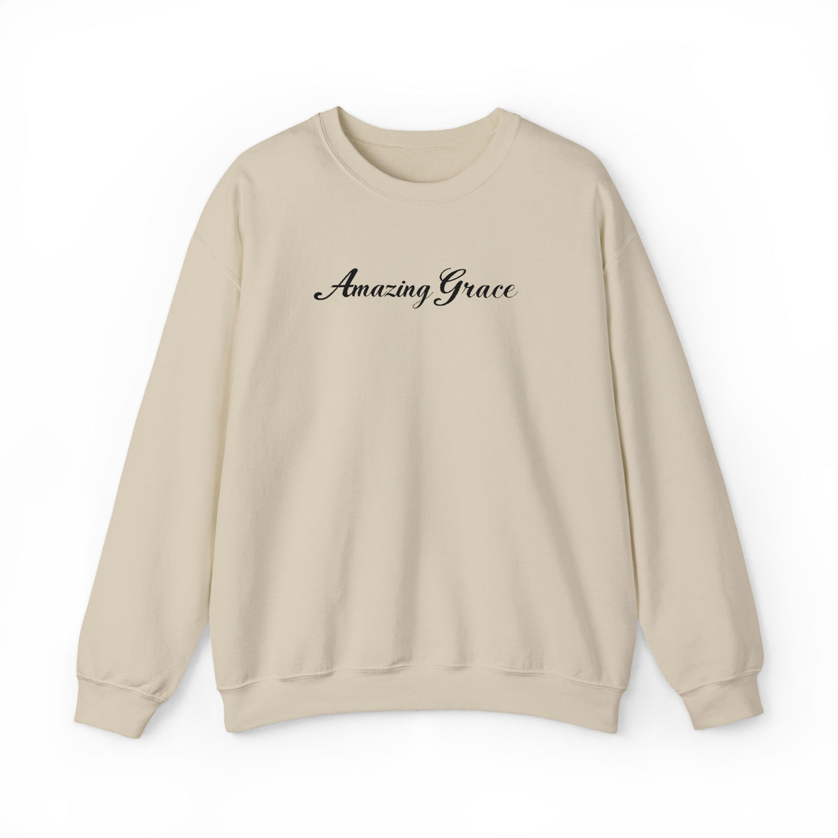 Amazing Grace Embroidered Crewneck Sweatshirt