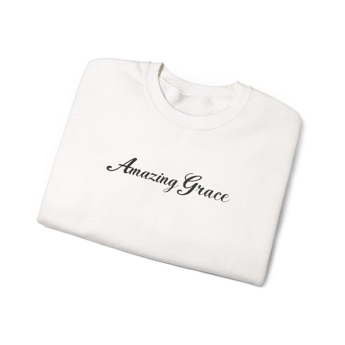 Amazing Grace Embroidered Crewneck Sweatshirt