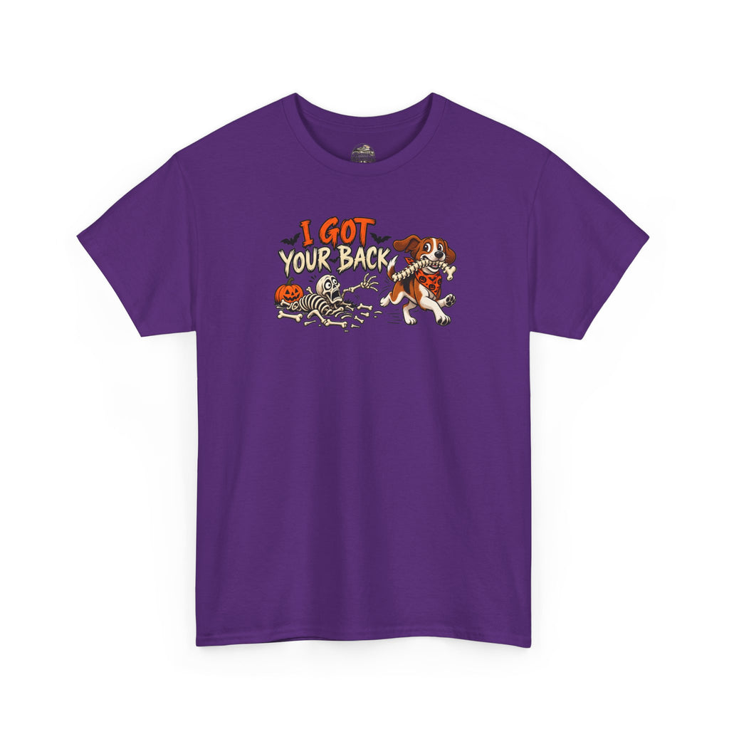 I Got Your Back Halloween Dog Skeleton Graphic Tee