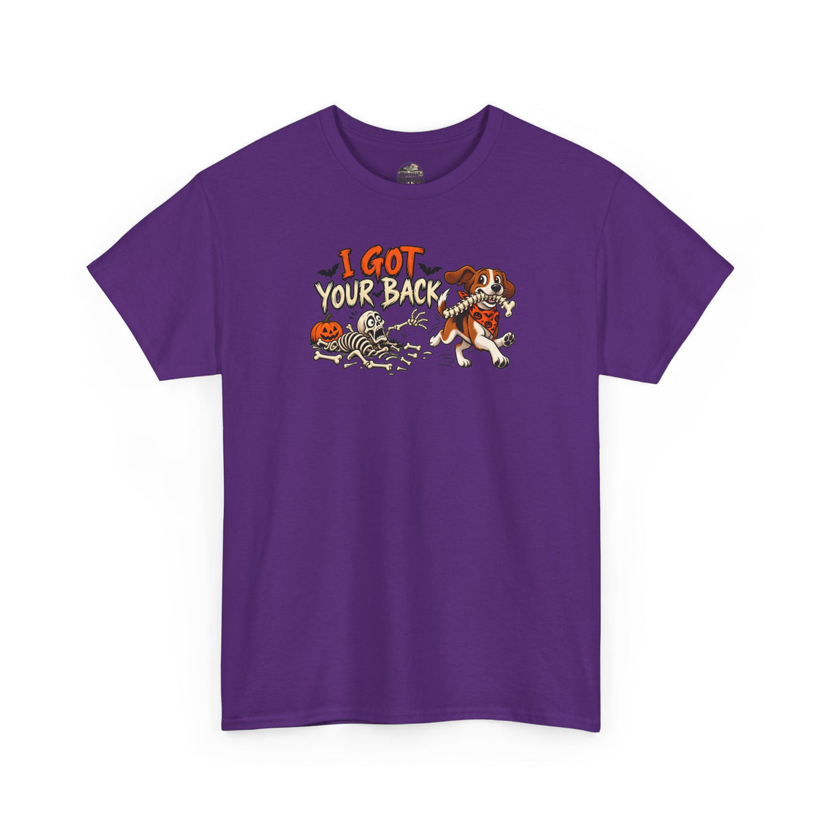I Got Your Back Halloween Dog Skeleton Graphic Tee