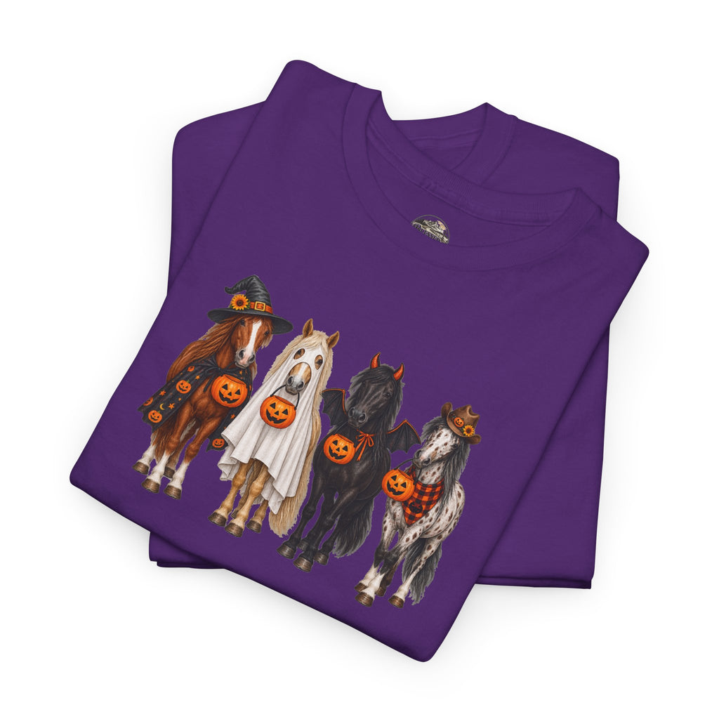 Halloween Horses Graphic Tee – Cute Trick-or-Treat Ponies Costume T-Shirt