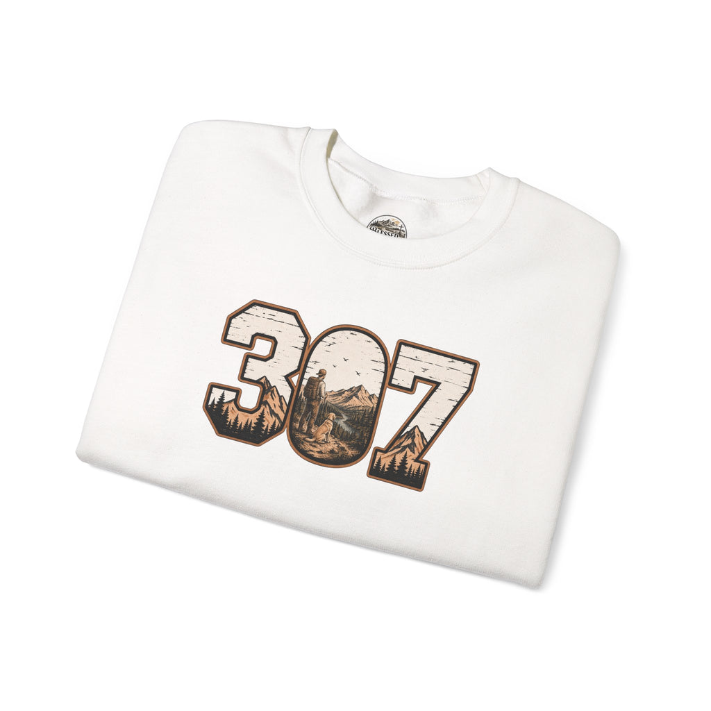 Crewneck Sweatshirt — 307 Mountain Landscape Graphic