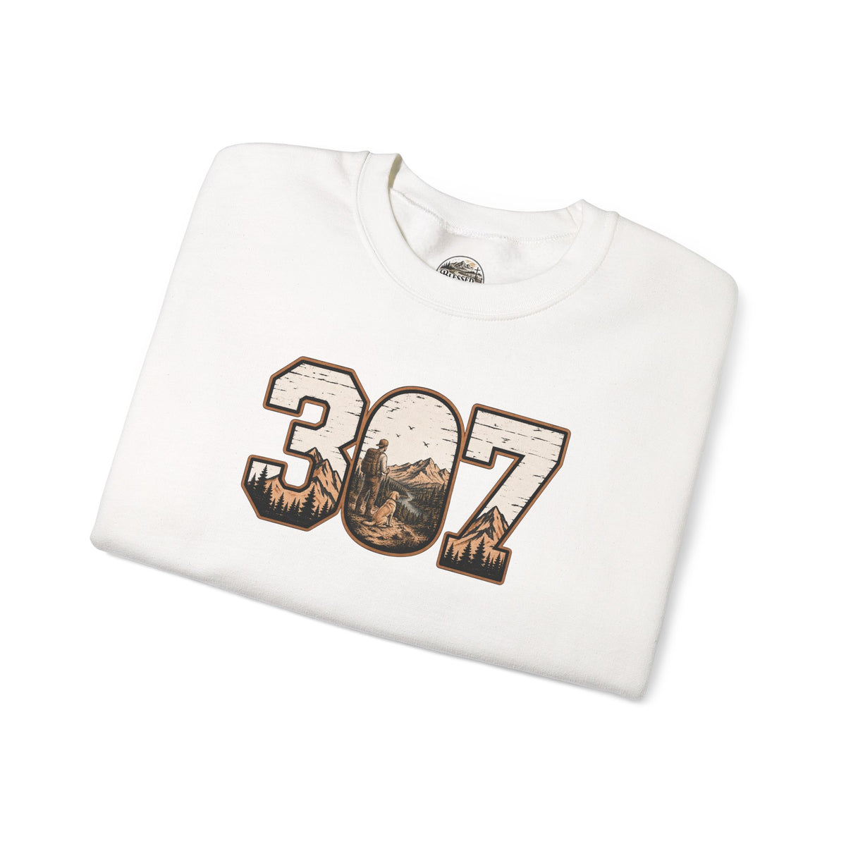 Crewneck Sweatshirt — 307 Mountain Landscape Graphic