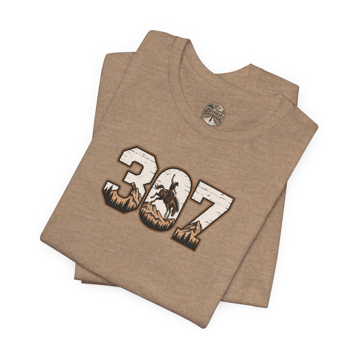 307 Wyoming Cowboy T-Shirt – Rustic Western State Pride Tee
