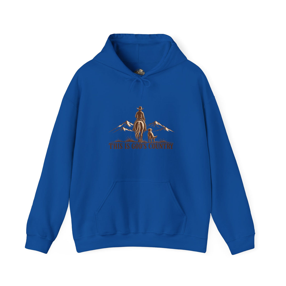 God's Country Hoodie - Western Cowboy Mountain Pullover