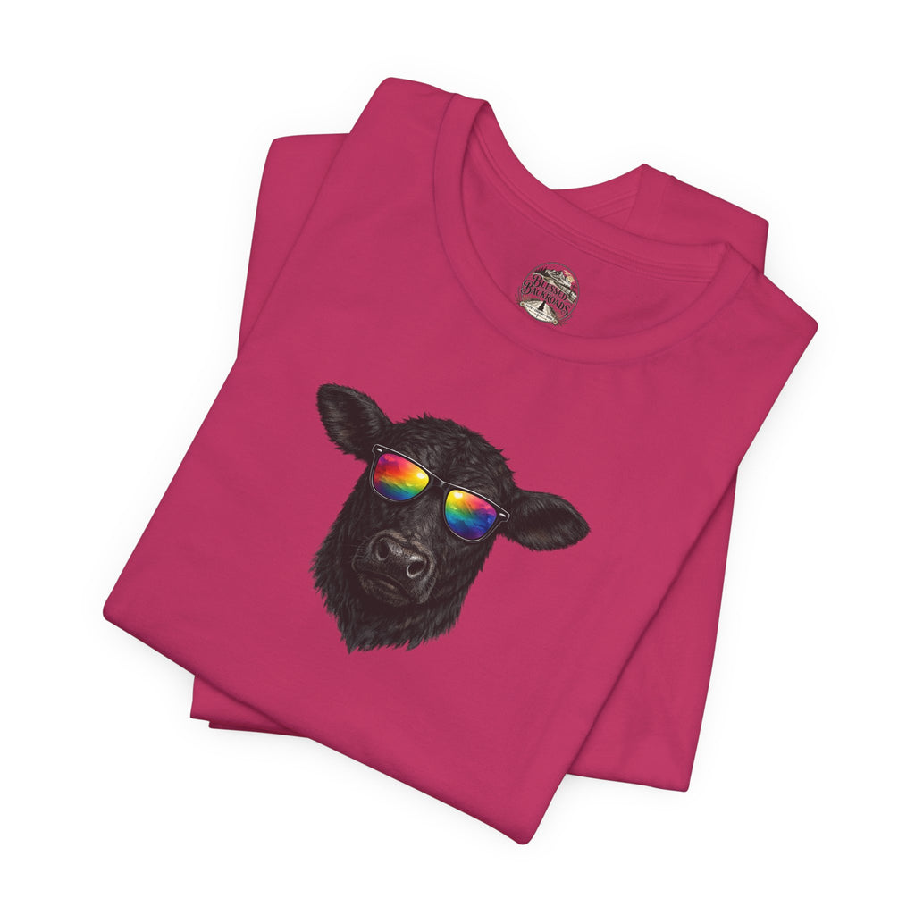 Black Cow With Sunglasses