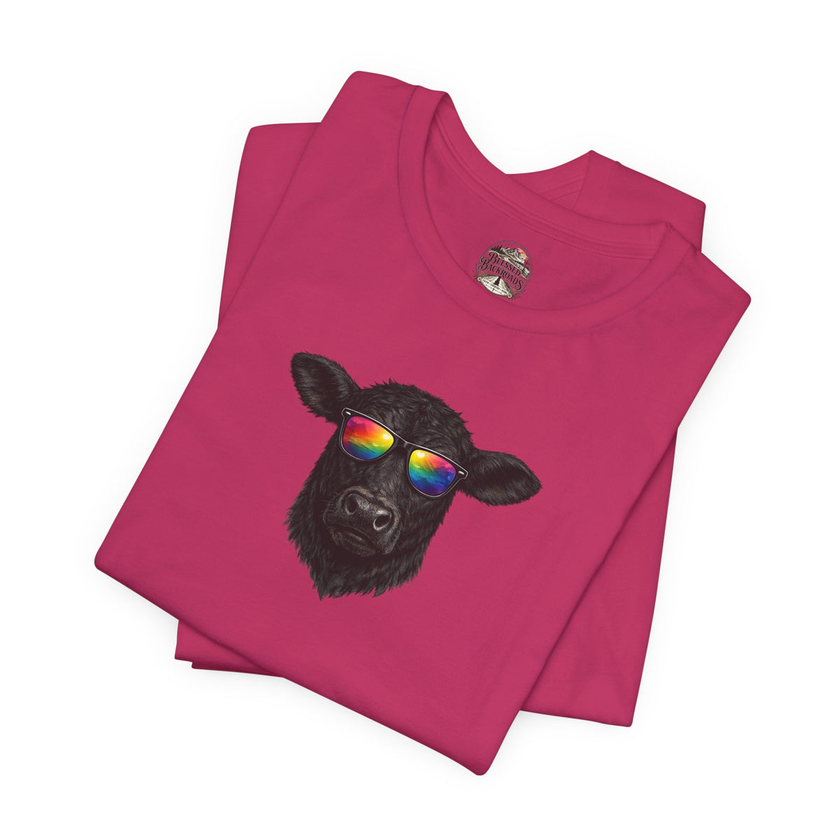 Black Cow With Sunglasses