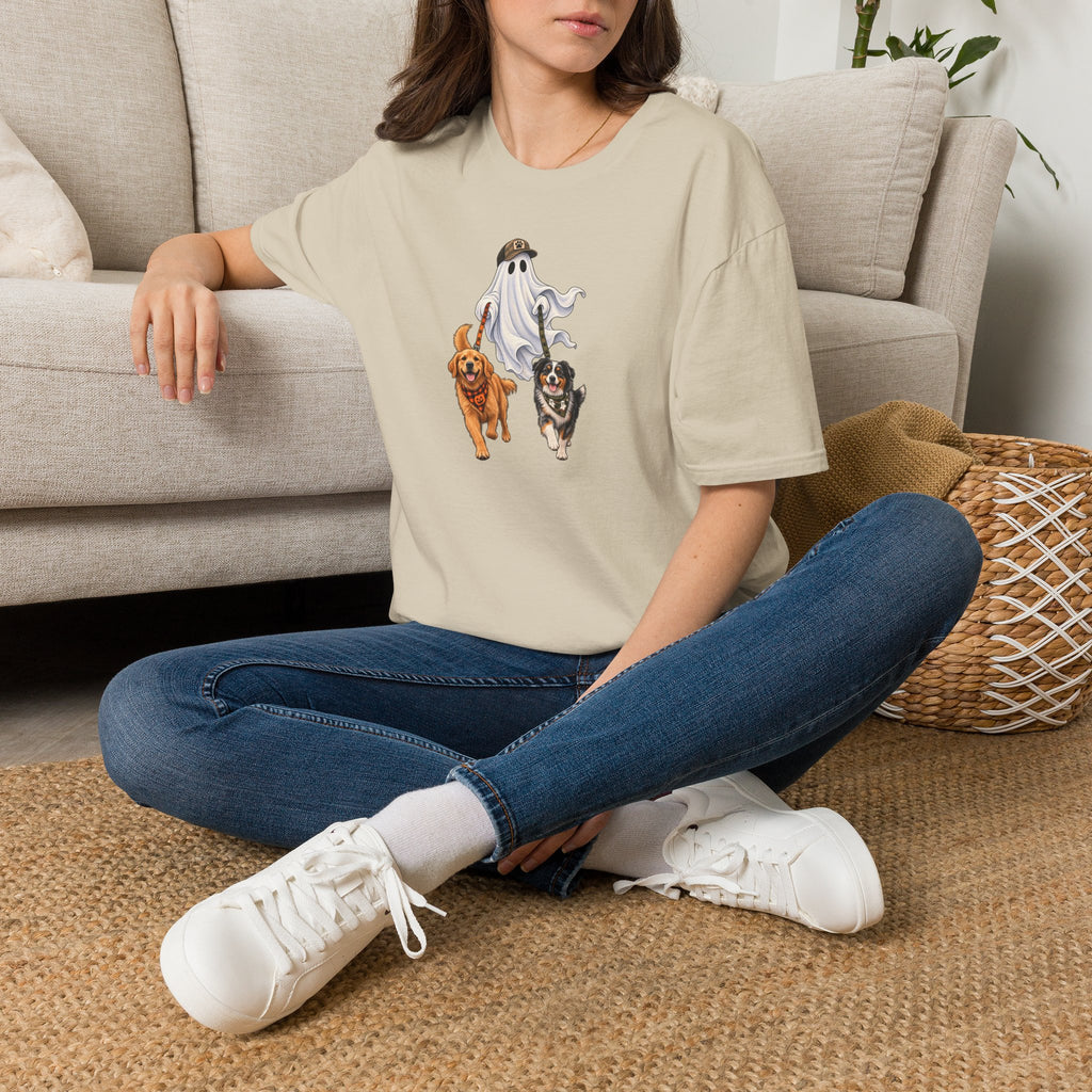 Halloween Ghost with Dogs T-Shirt