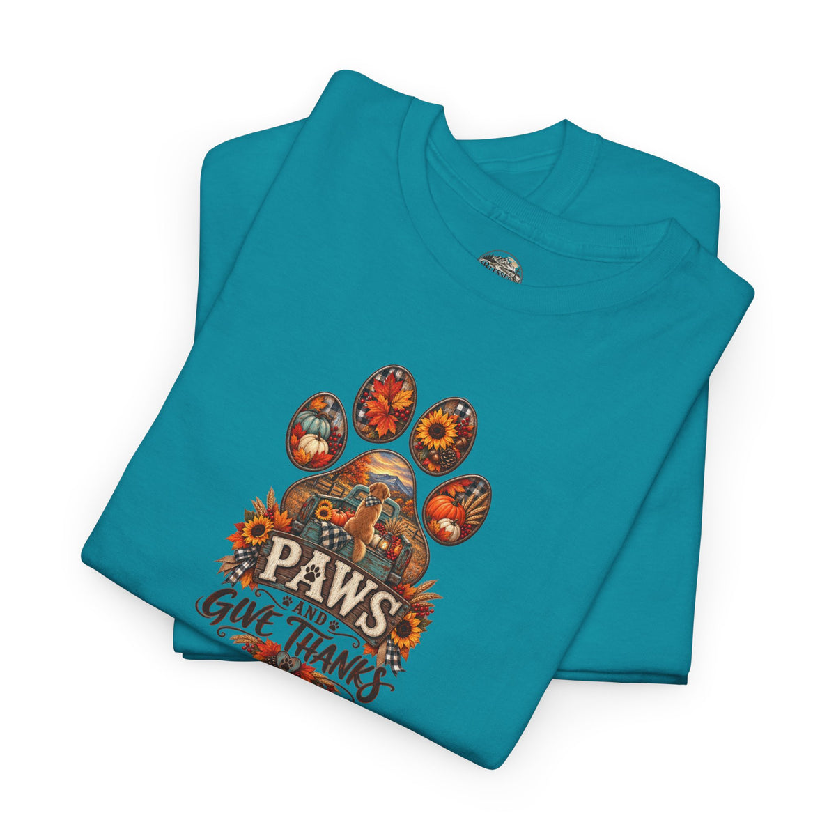 Thankful Paws Thanksgiving T‑Shirt