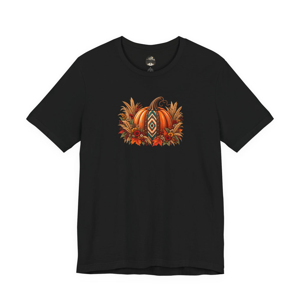 Fall Pumpkin & Sunflower Tee — Autumn Harvest Graphic T-Shirt