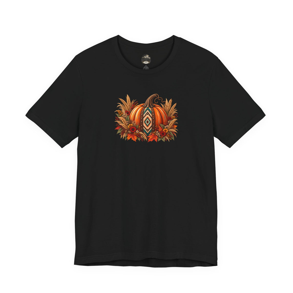 Fall Pumpkin & Sunflower Tee — Autumn Harvest Graphic T-Shirt