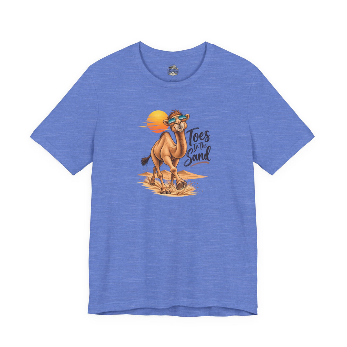 Toes in the Sand Camel T-Shirt — Beach Vacation Sunset Tee