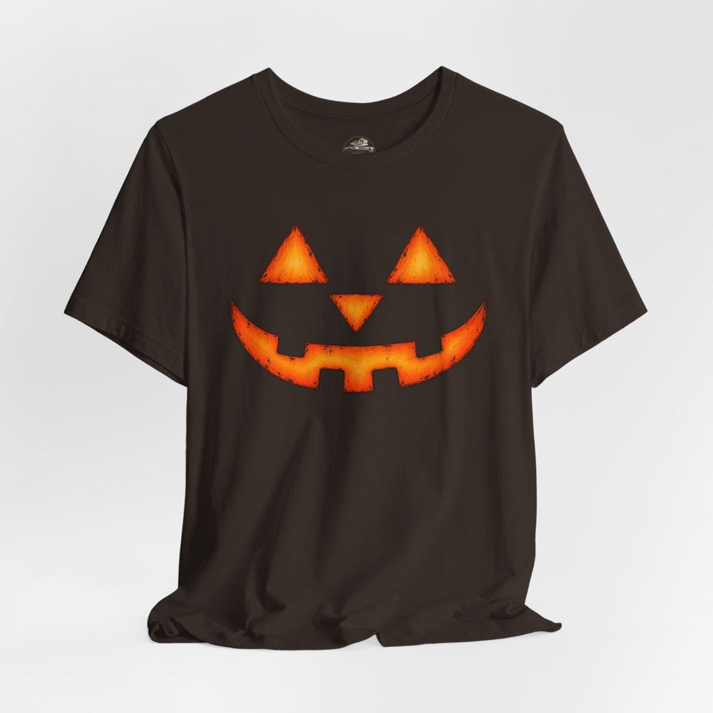 Pumpkin Jack-O'-Lantern Tee — Halloween Pumpkin Face T-Shirt