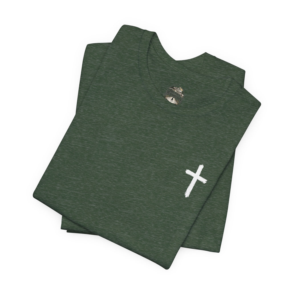Faith Cross T-Shirt — "When You Can't See the Way, Trust the One Who Is the Way" Christian Tee
