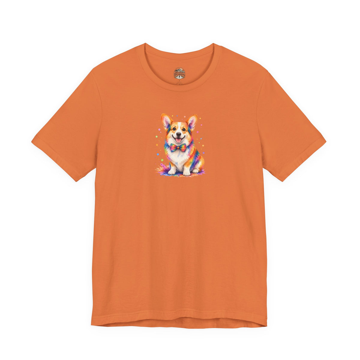 Corgi Watercolor Tee — Colorful Cute Corgi T‑Shirt
