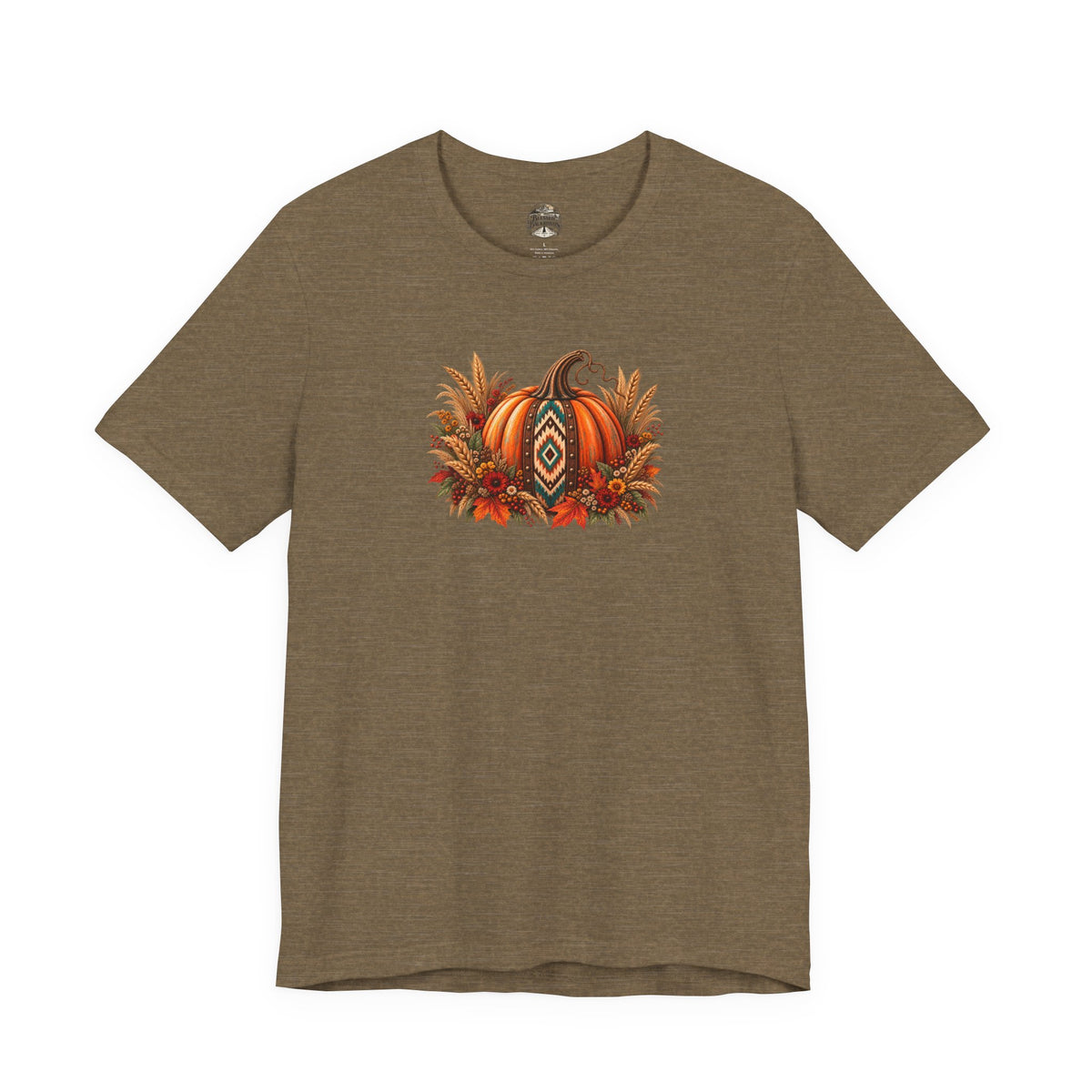 Fall Pumpkin & Sunflower Tee — Autumn Harvest Graphic T-Shirt