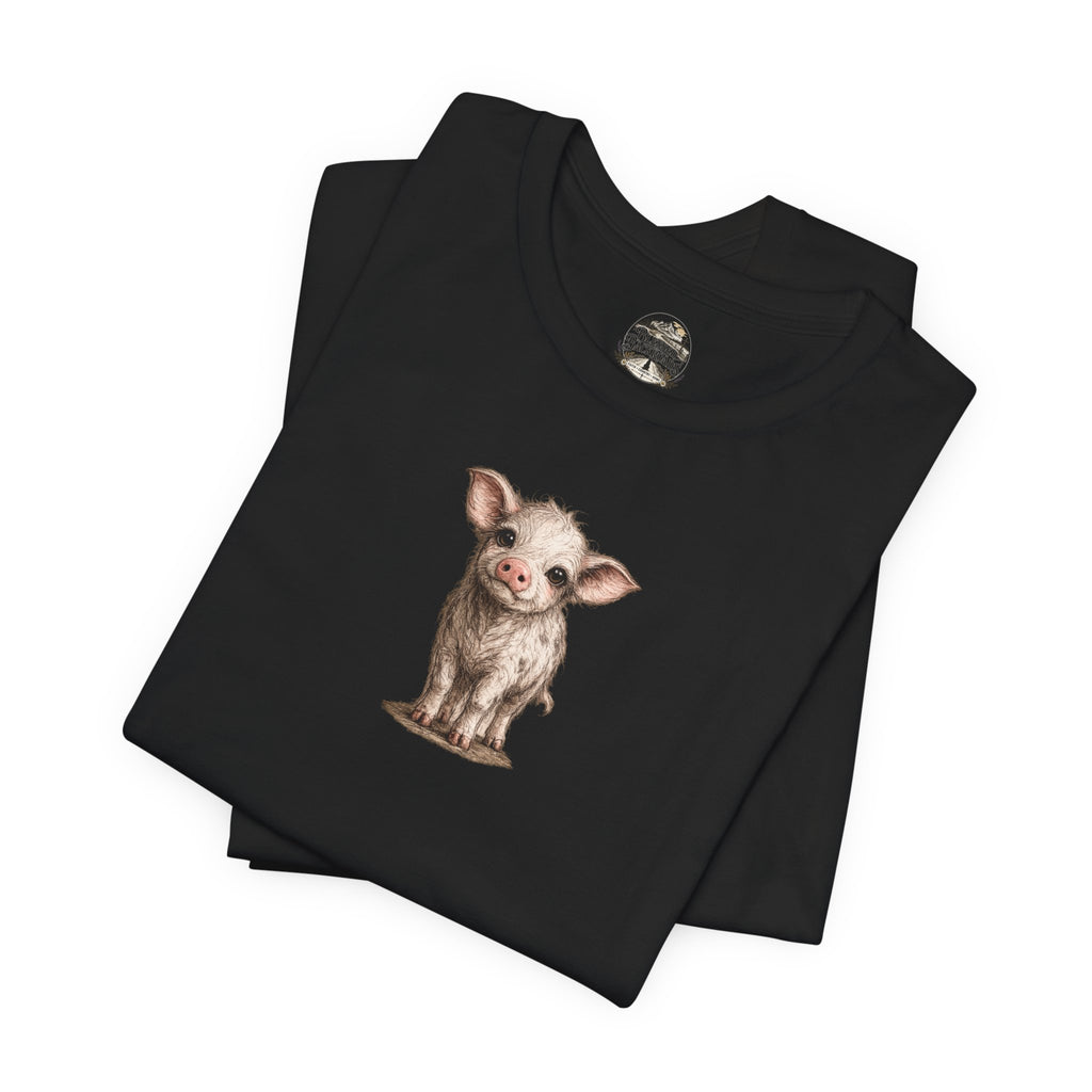Cute Piglet T-Shirt — Adorable Farm Animal Tee for Animal Lovers