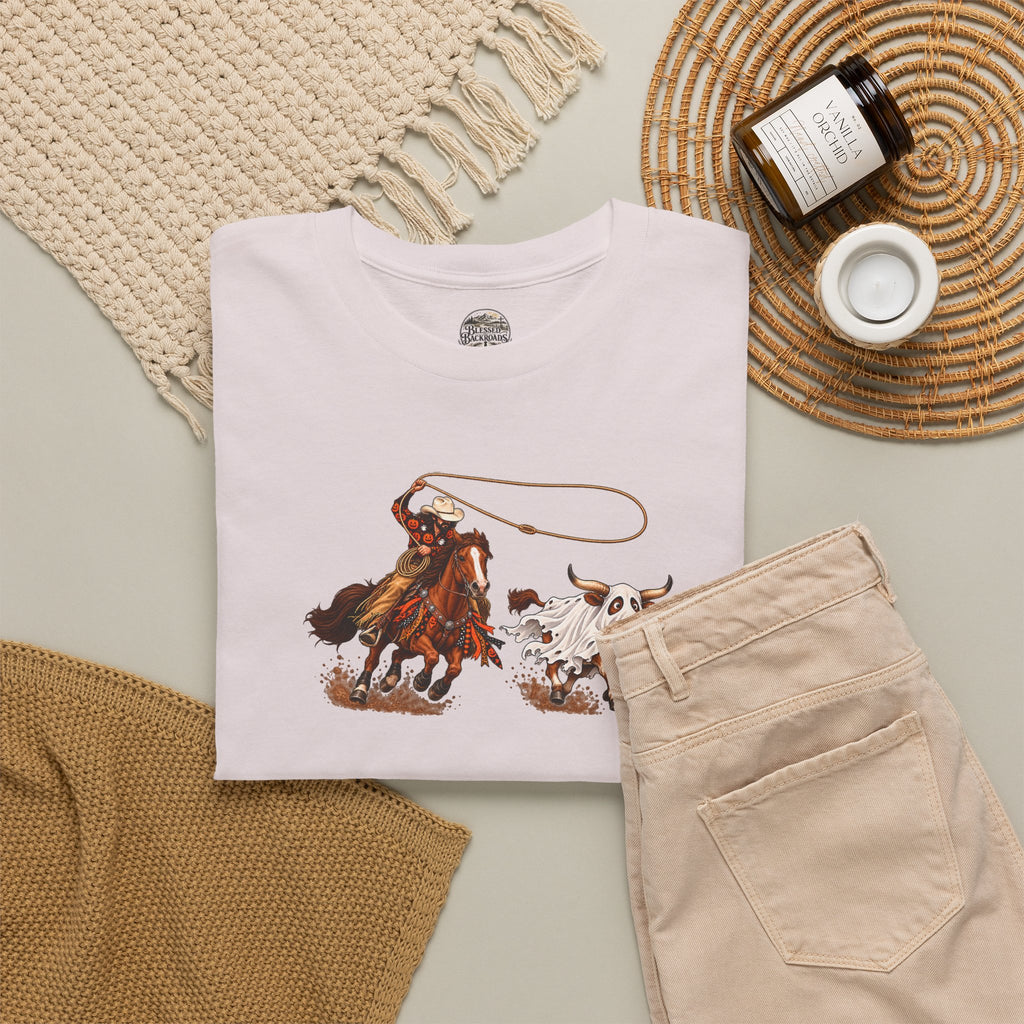 Halloween Steer and Cowboy Tee
