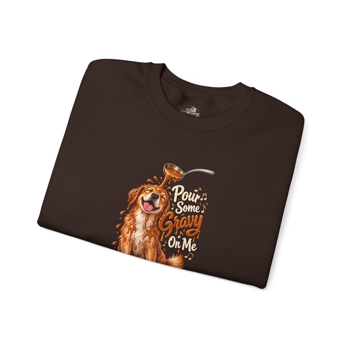 Golden Retriever Puppy Thanksgiving Crewneck Sweatshirt