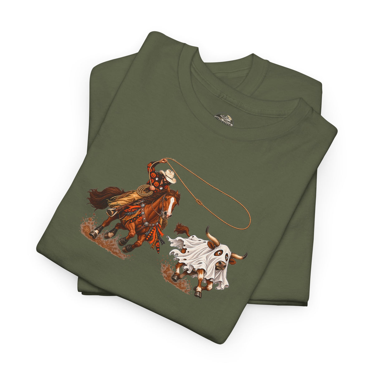 Halloween Steer and Cowboy Tee