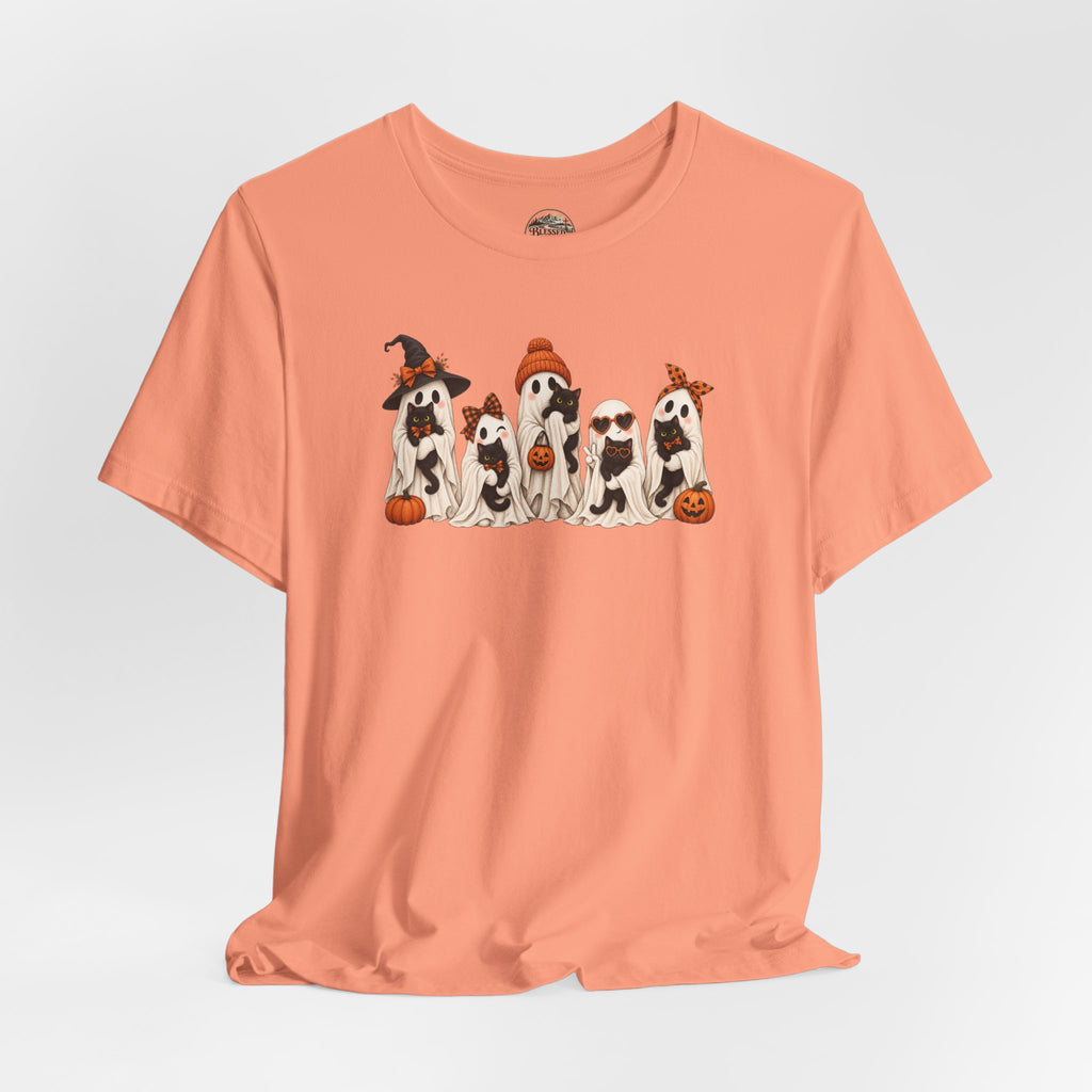 Halloween Ghost and Kittens T-Shirt