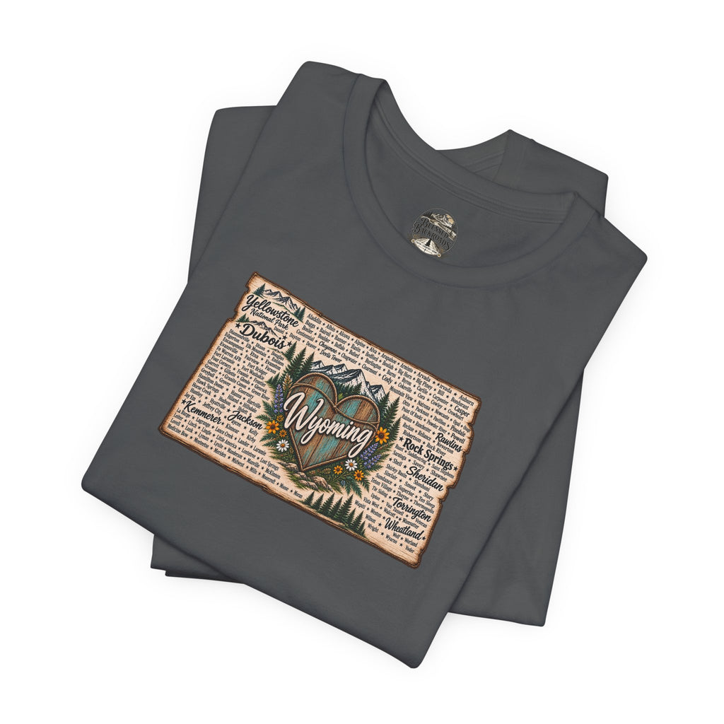 Wyoming State Outline Tee