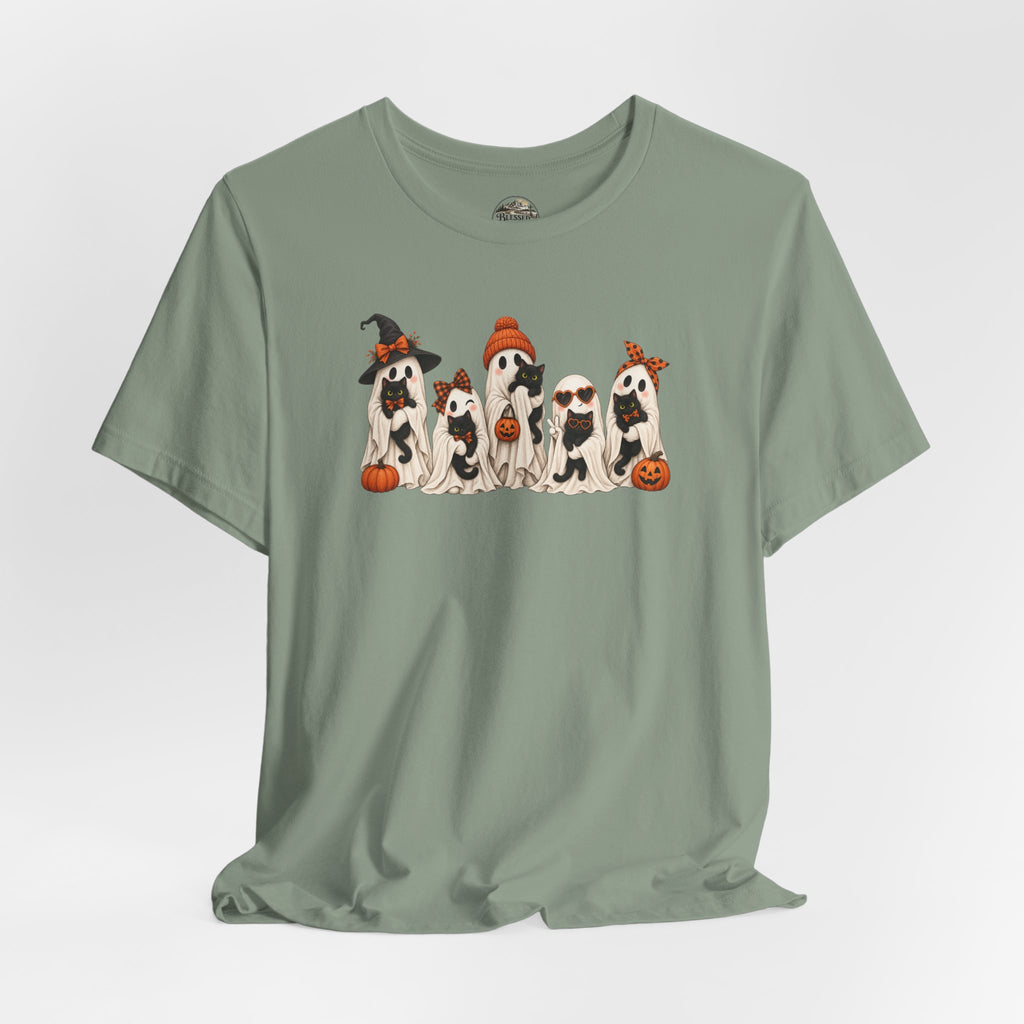 Halloween Ghost and Kittens T-Shirt