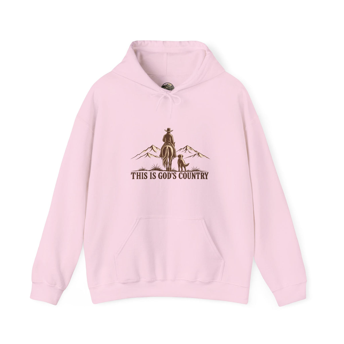 God's Country Hoodie - Western Cowboy Mountain Pullover