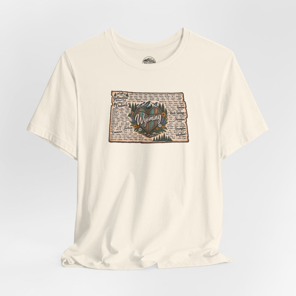 Wyoming State Outline Tee