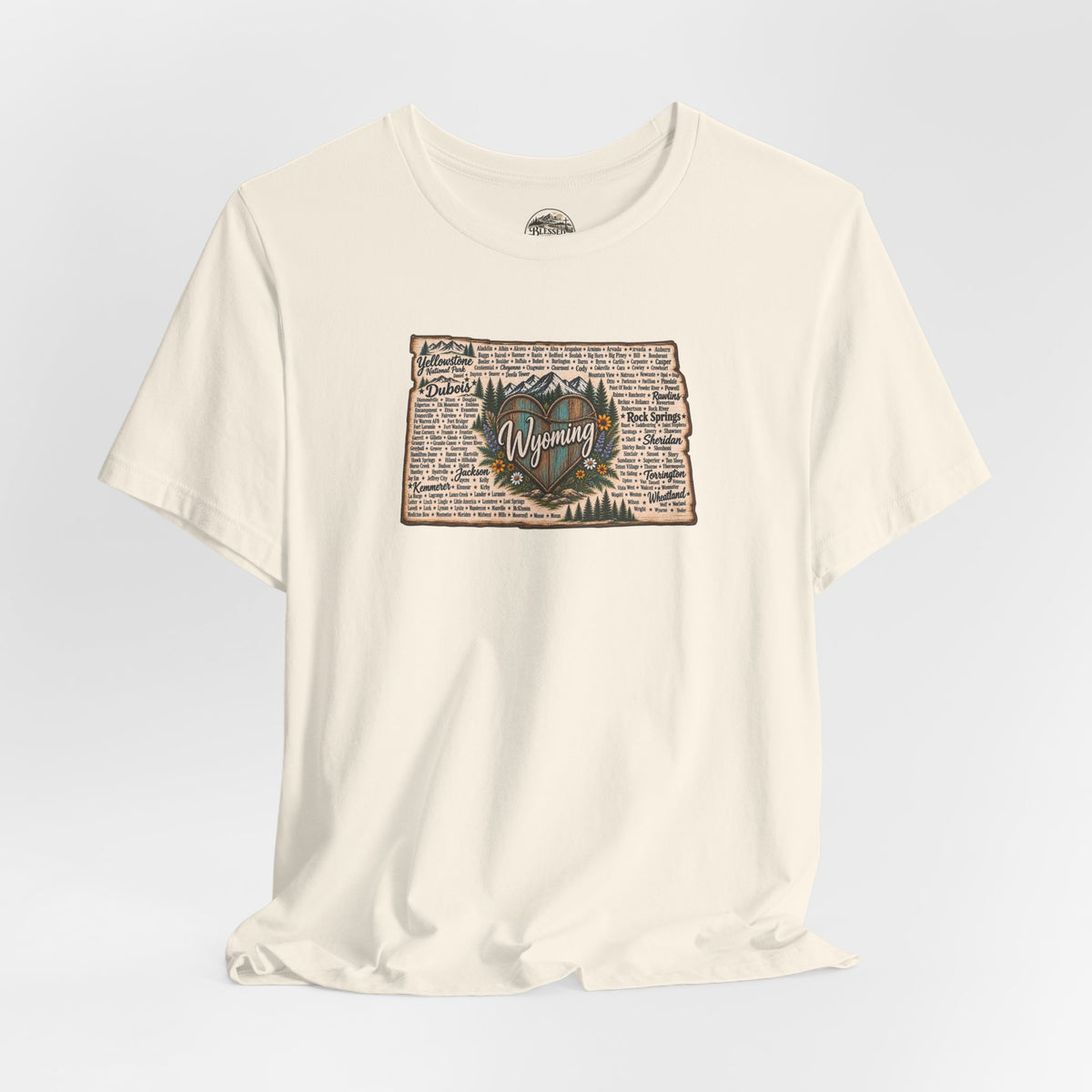 Wyoming State Outline Tee