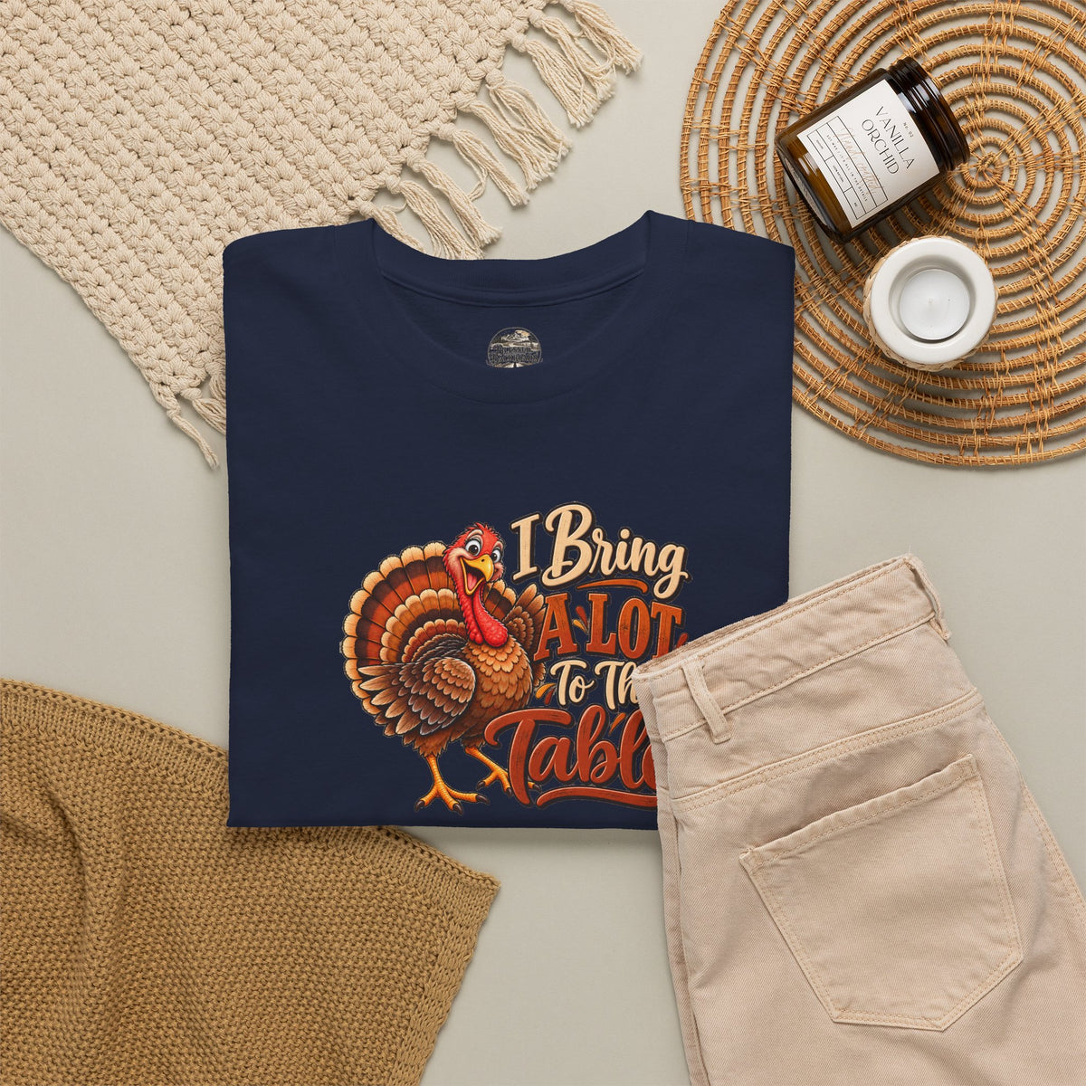 Thanksgiving Turkey T‑Shirt — "I Bring a Lot to the Table" Holiday Tee