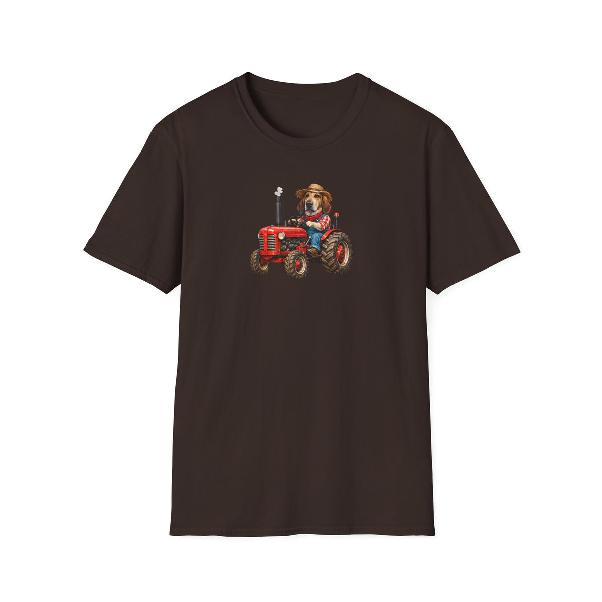Dog on Tractor T‑Shirt — Cute Farmer Pup Graphic Tee