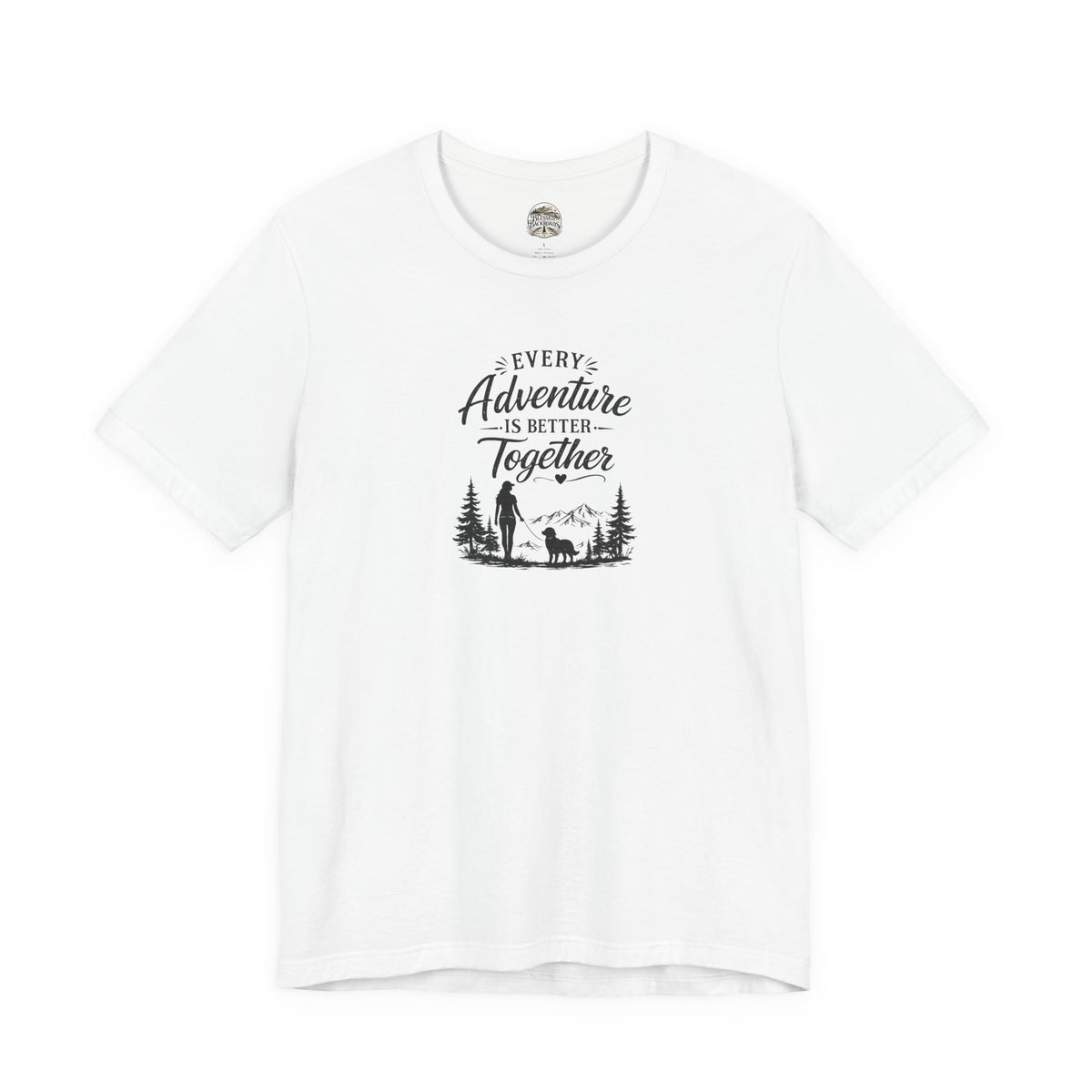 Adventure Together T-Shirt – "Every Adventure Is Better Together" Hiking & Dog Graphic Tee