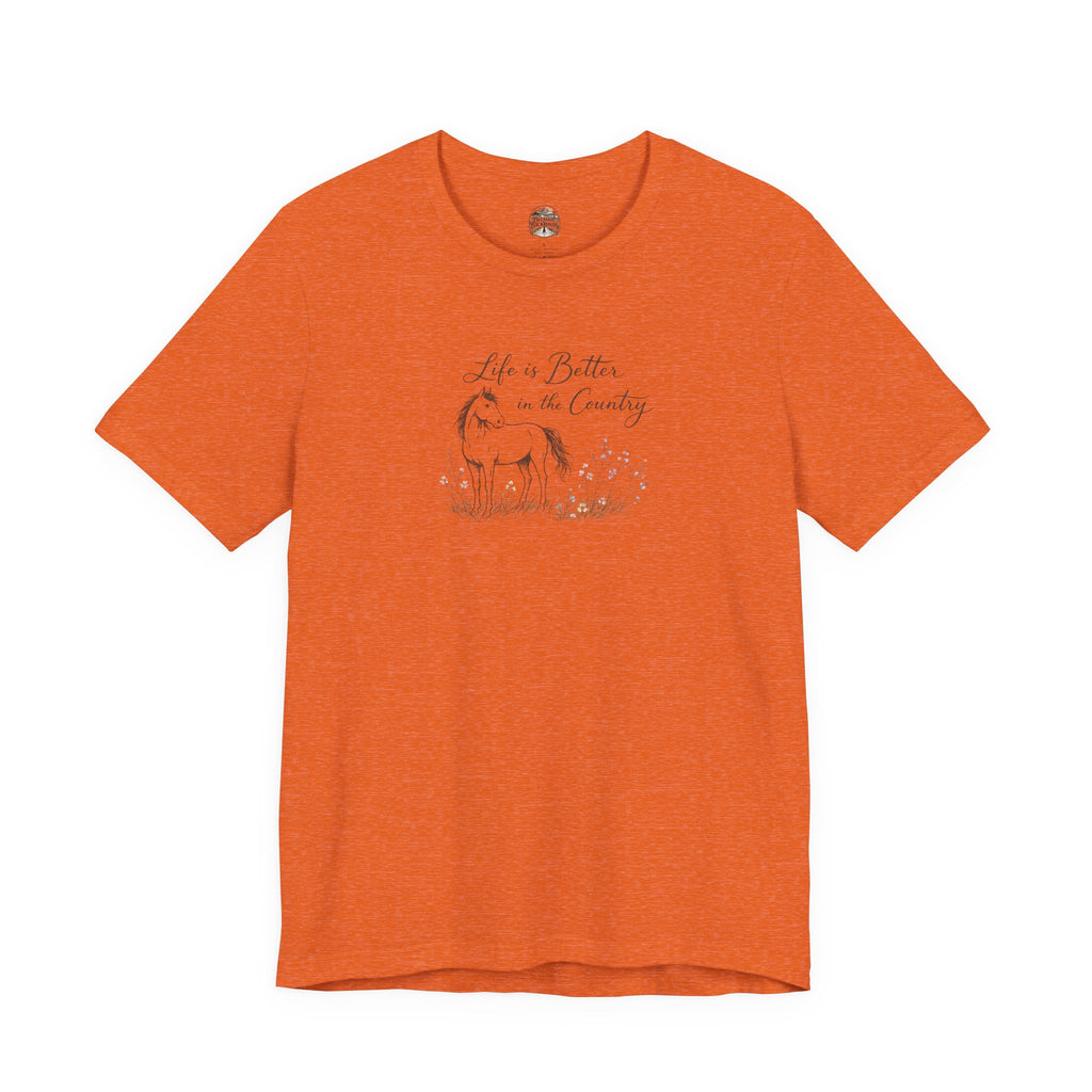 Country Life Horse Graphic Tee – "Life is Better in the Country"