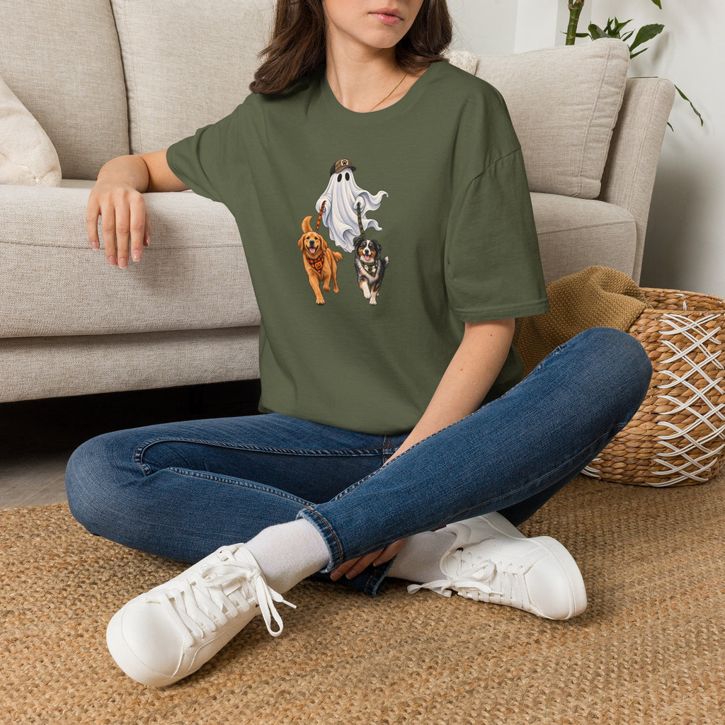 Halloween Ghost with Dogs T-Shirt