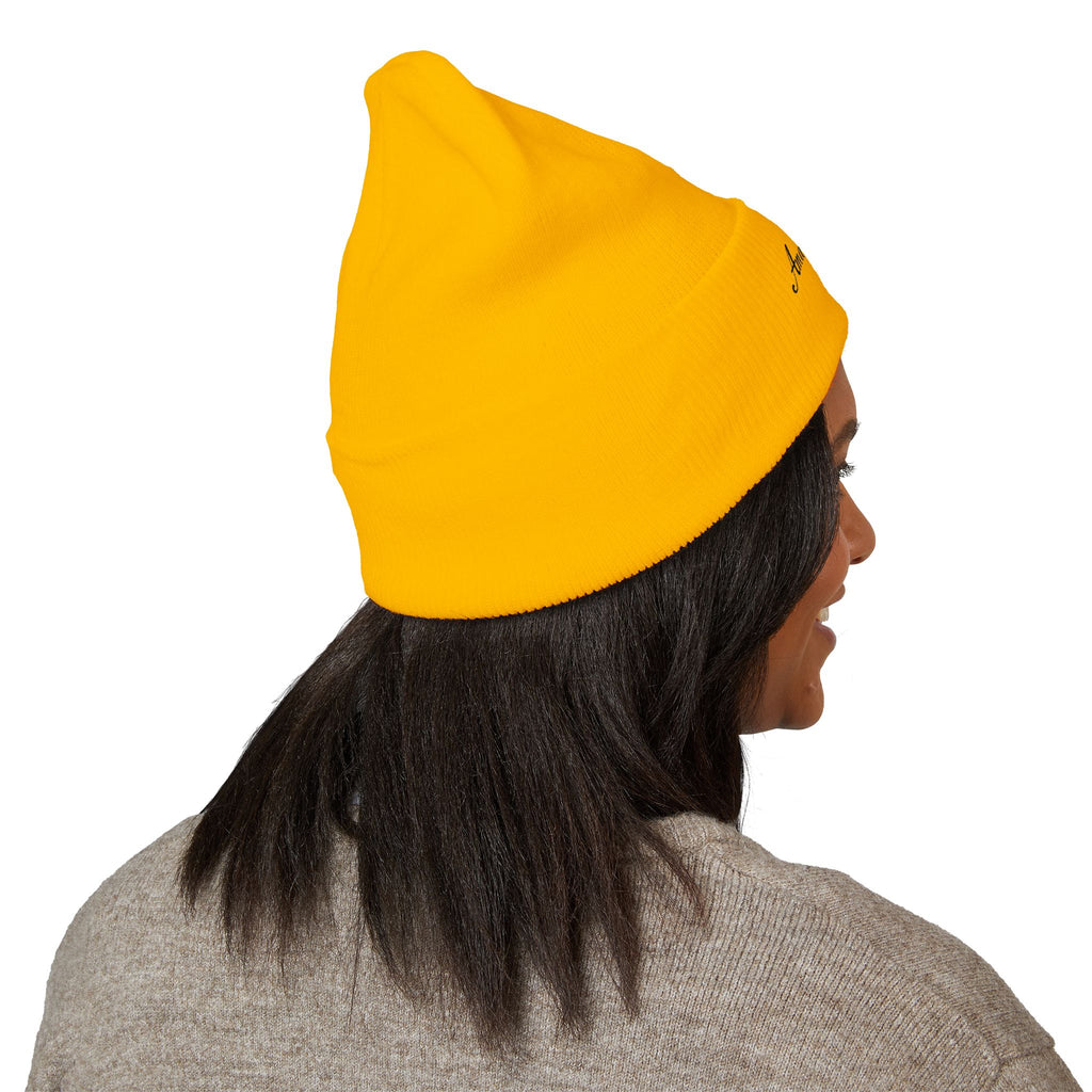 Amazing Grace Embroidered Cuffed Beanie — Faith-Inspired Winter Hat