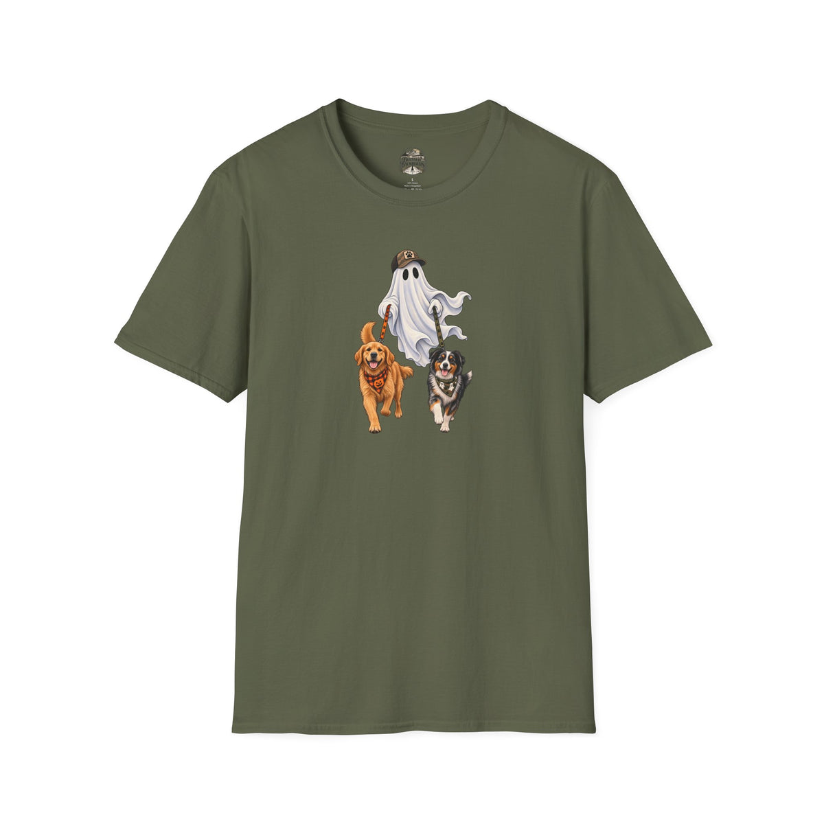 Halloween Ghost with Dogs T-Shirt