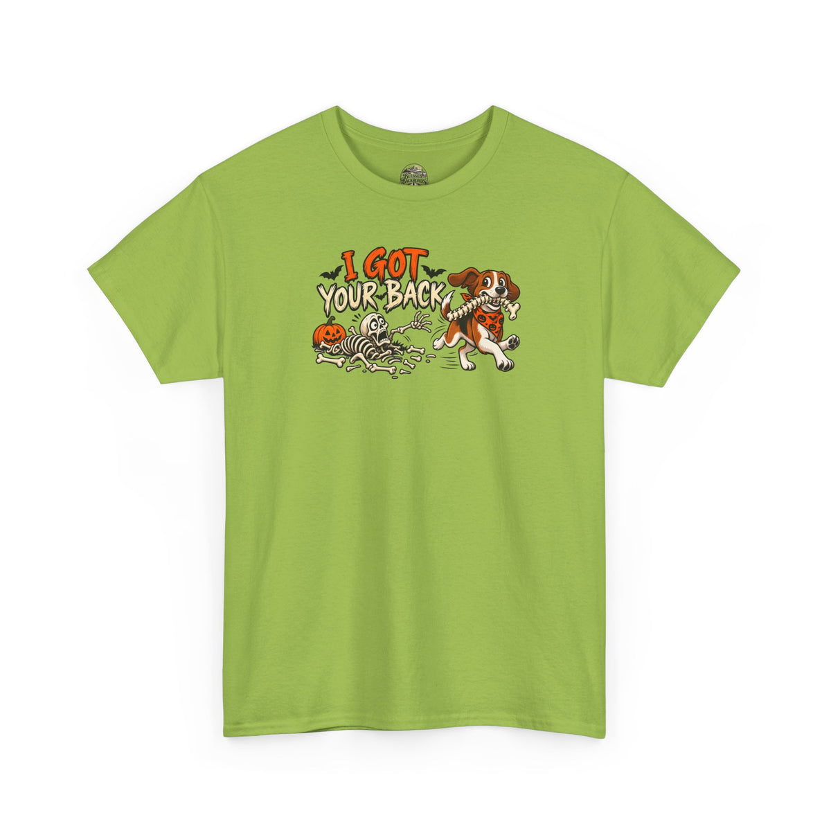 I Got Your Back Halloween Dog Skeleton Graphic Tee