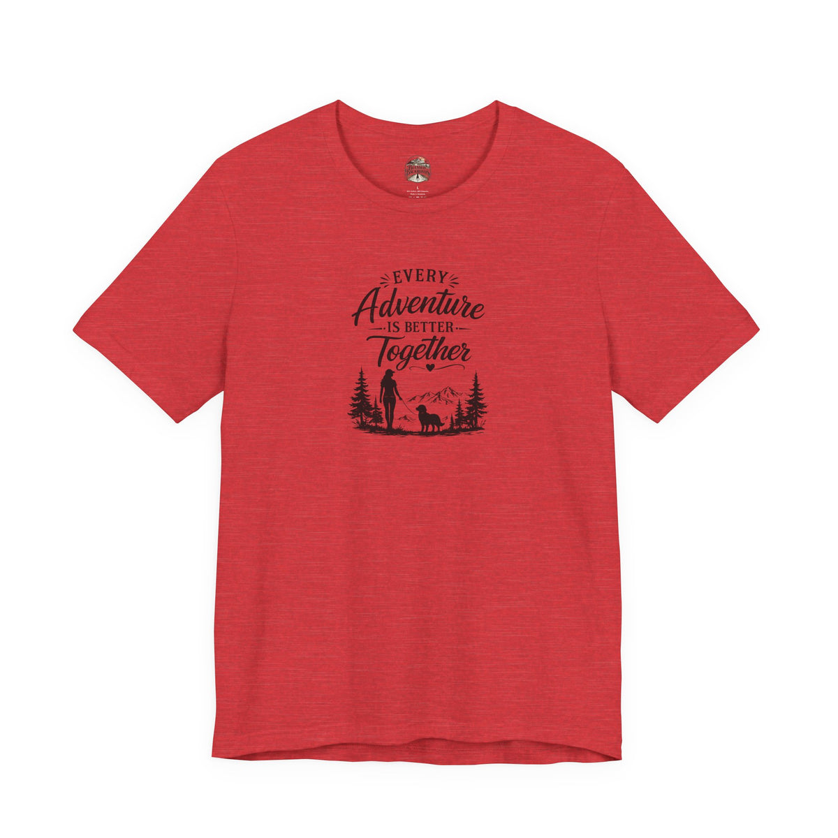 Adventure Together T-Shirt – "Every Adventure Is Better Together" Hiking & Dog Graphic Tee