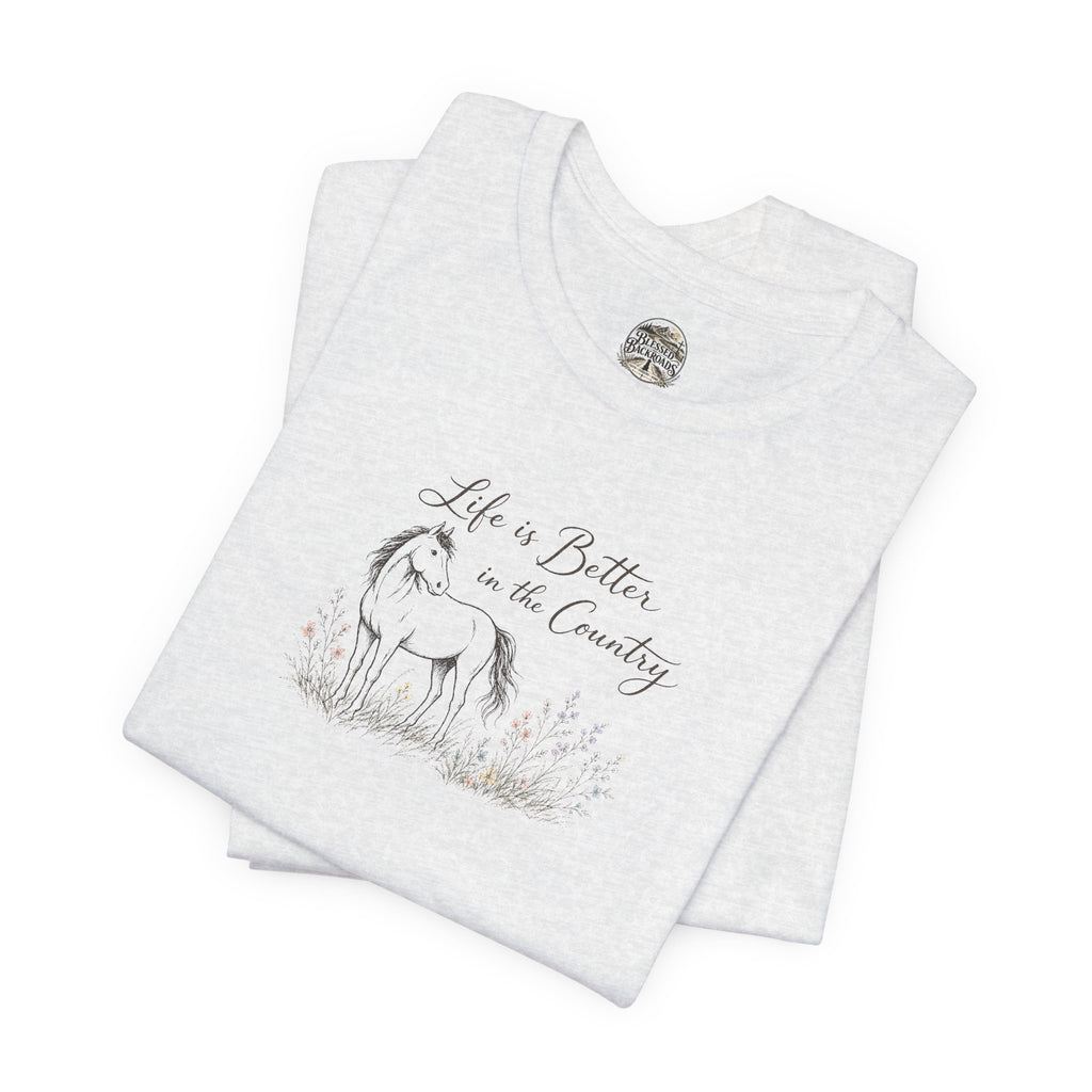 Country Life Horse Graphic Tee – "Life is Better in the Country"