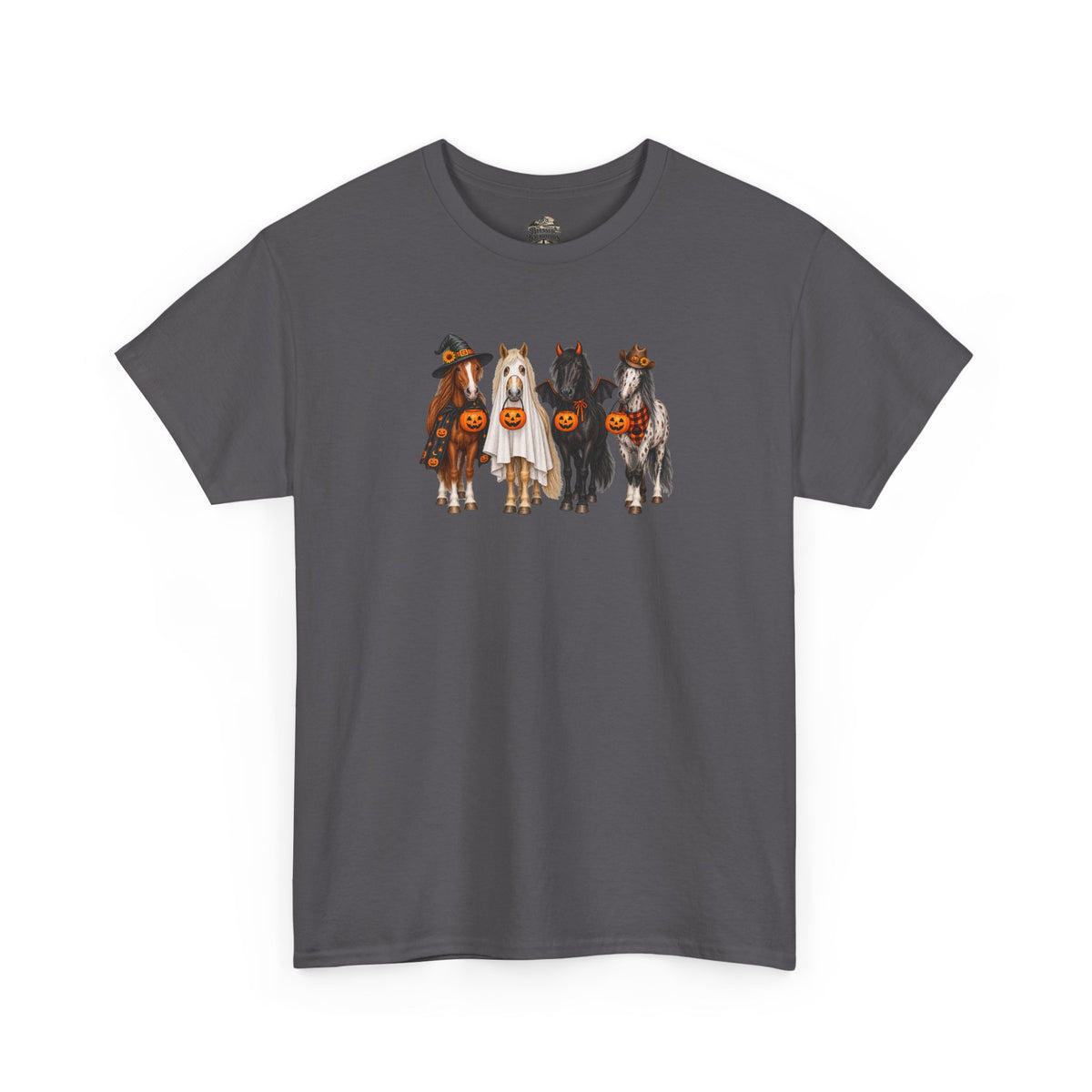 Halloween Horses Graphic Tee – Cute Trick-or-Treat Ponies Costume T-Shirt
