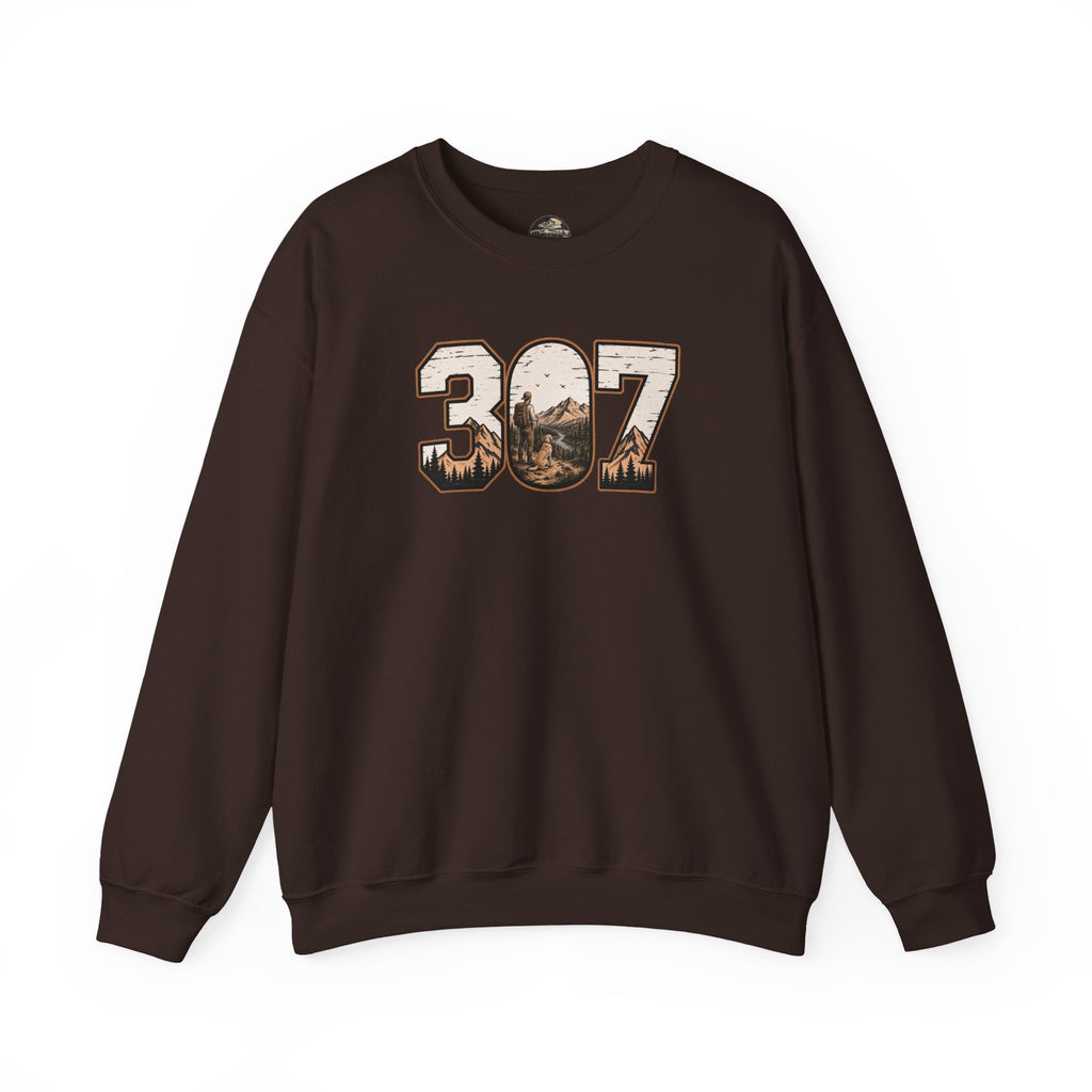 Crewneck Sweatshirt — 307 Mountain Landscape Graphic