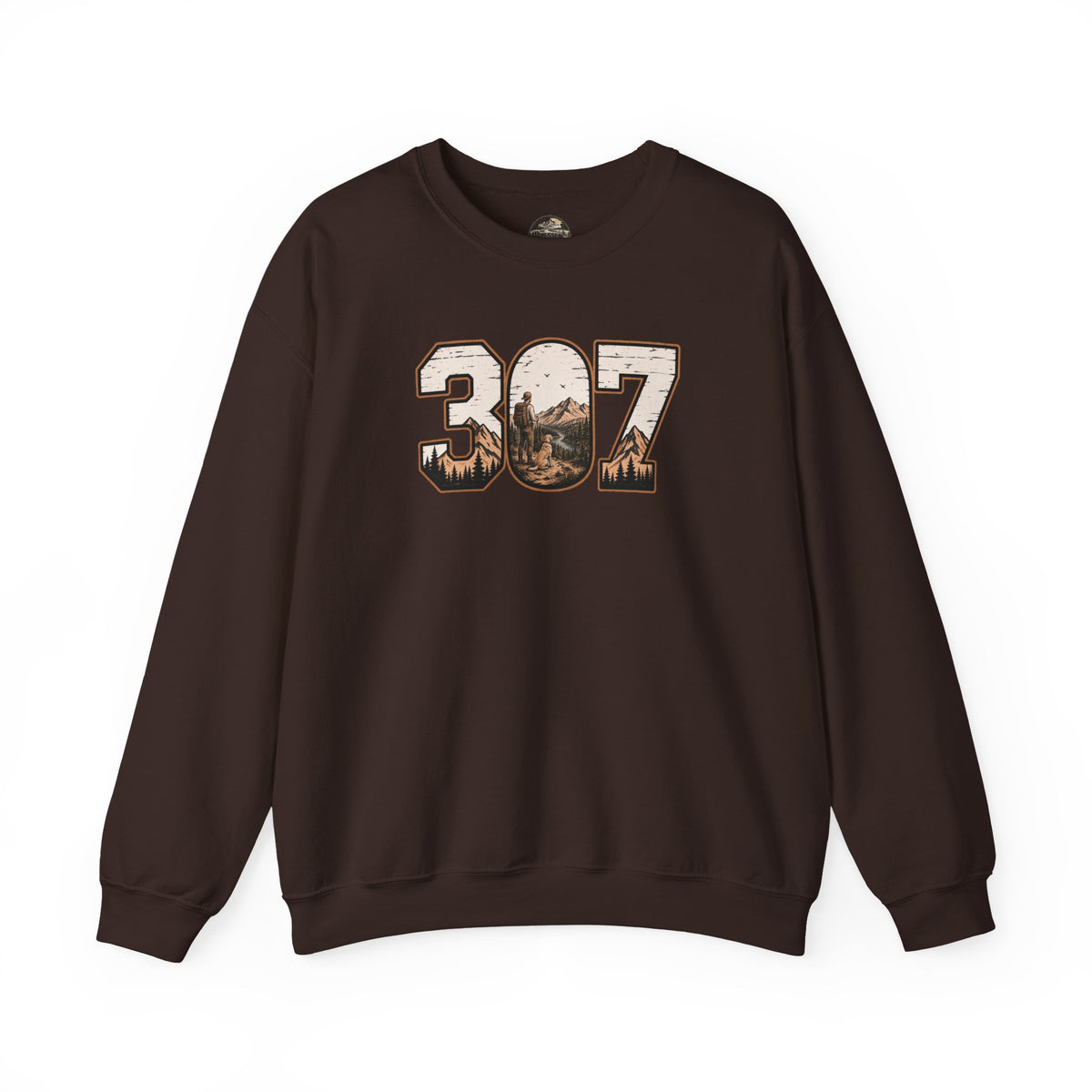 Crewneck Sweatshirt — 307 Mountain Landscape Graphic