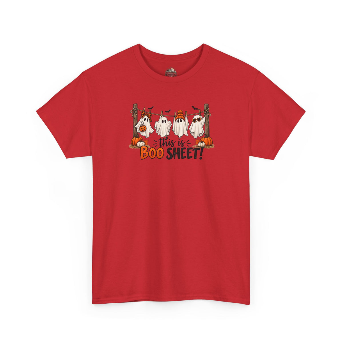 Halloween 'This Is Boo Sheet' T-Shirt – Cute Ghosts & Pumpkins Tee