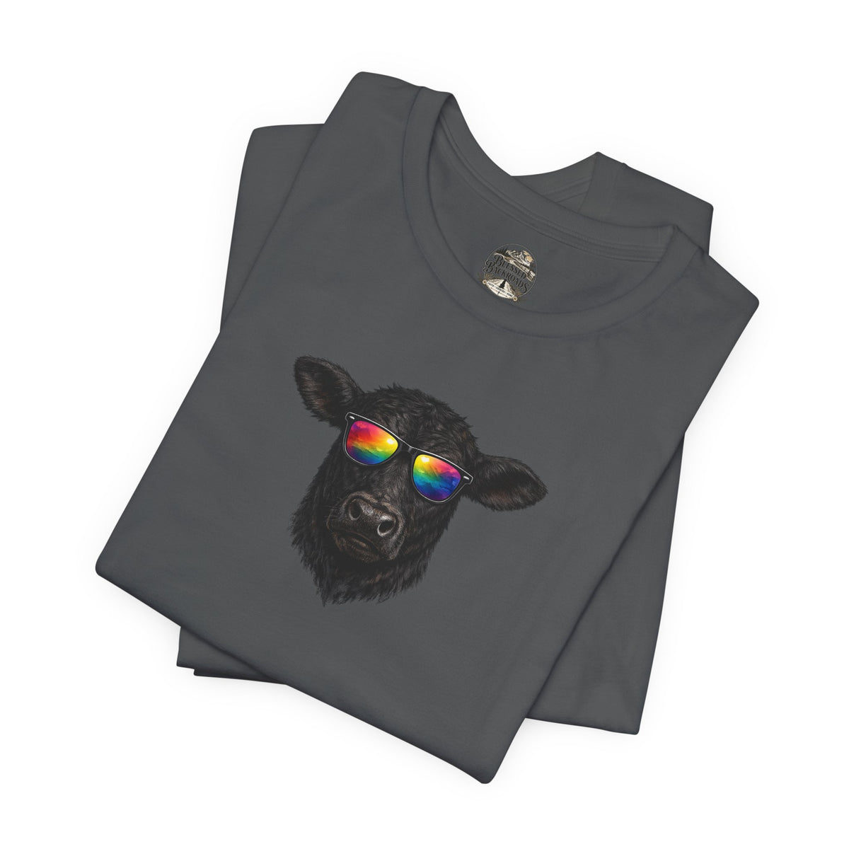 Black Cow With Sunglasses