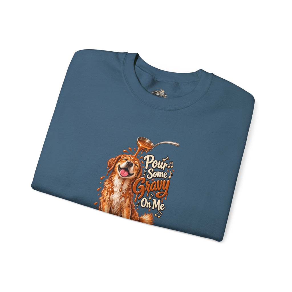 Golden Retriever Puppy Thanksgiving Crewneck Sweatshirt