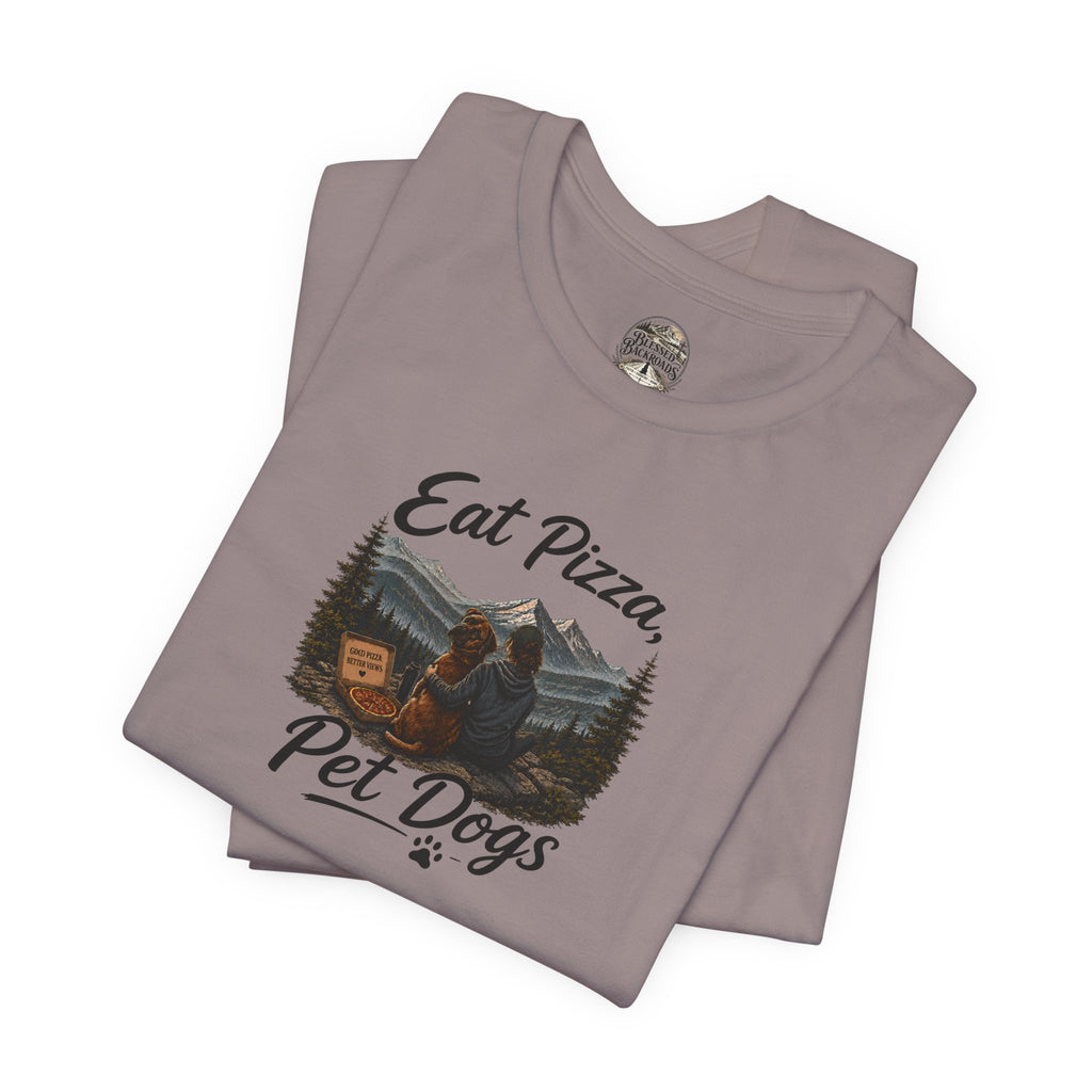 Eat Pizza Pet Dogs T-Shirt — Funny Dog Lover Tee